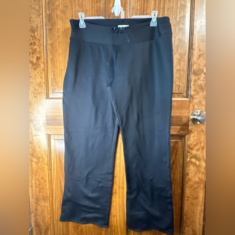 Womens black Columbia Sportswear Company wide leg sweatpants size XL